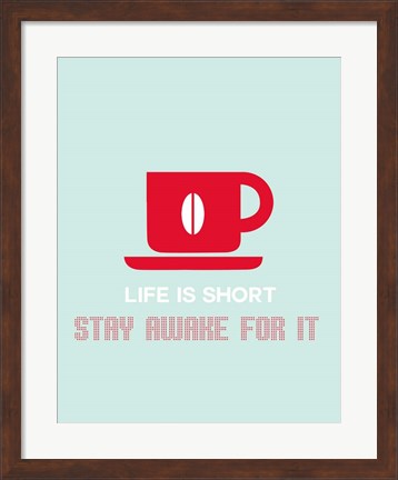 Framed Coffee Red Print