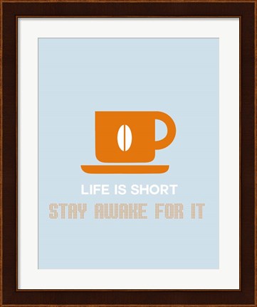 Framed Coffee Orange Print