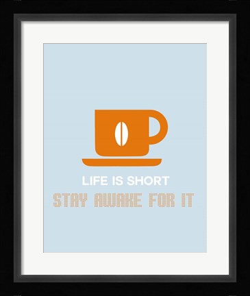 Framed Coffee Orange Print