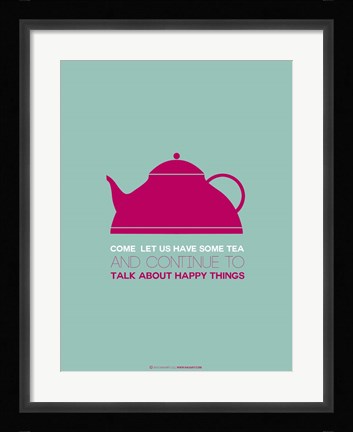 Framed Tea Pink Print