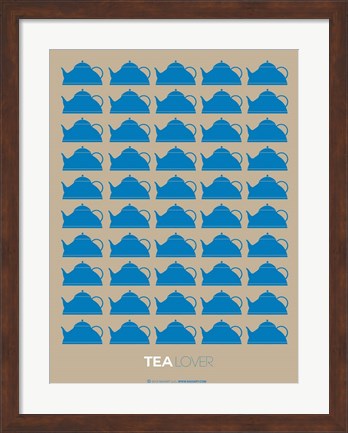 Framed Tea Lover Blue Print