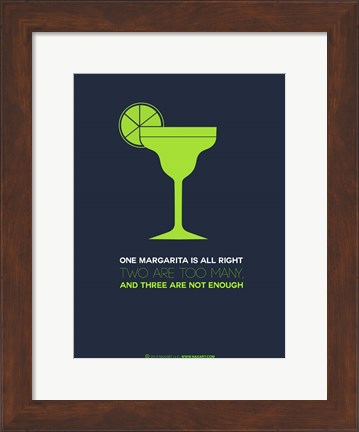 Framed Green Margarita Print