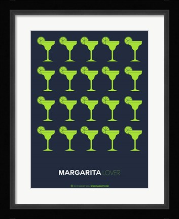Framed Yellow Margaritas Print