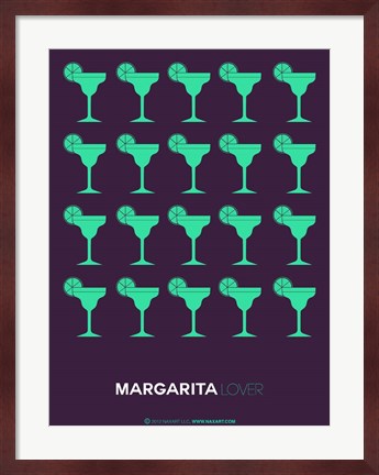 Framed Green Margaritas Print