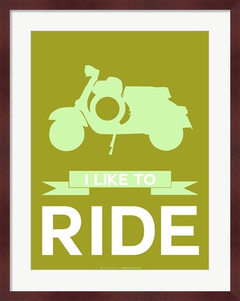 Framed I Like to Ride 3 Print