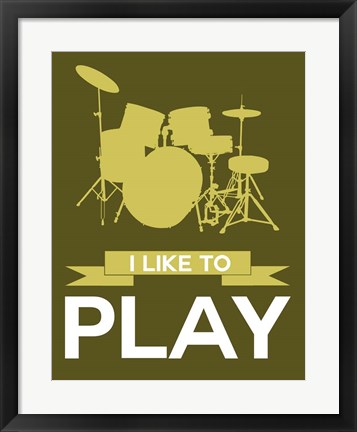Framed I Like to Play 5 Print