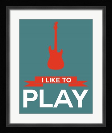 Framed I Like to Play 7 Print