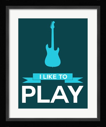 Framed I Like to Play 8 Print