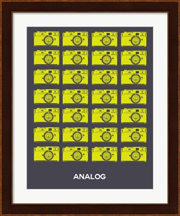 Framed Analog Yellow Camera Print