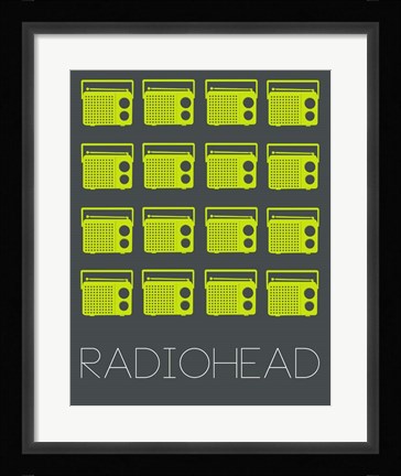 Framed Radiohead Yellow Print