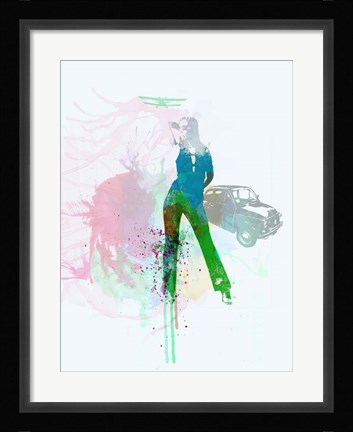 Framed Modern Marvels in Green Print