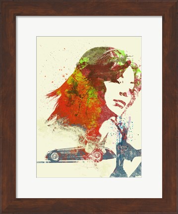 Framed Ferrari Girl Print