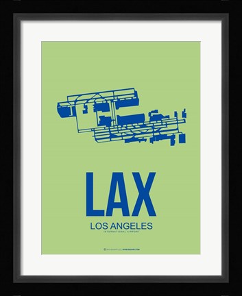 Framed LAX Los Angeles 1 Print