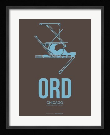 Framed ORD Chicago 2 Print