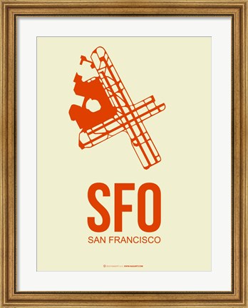 Framed SFO San Francisco 1 Print