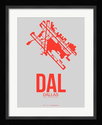 Framed DAL Dallas 1 Print