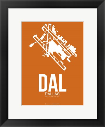 Framed DAL Dallas 2 Print