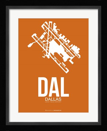 Framed DAL Dallas 2 Print