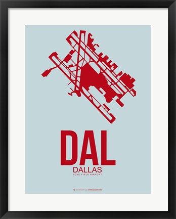 Framed DAL Dallas 3 Print