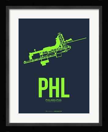 Framed PHL Philadelphia 3 Print