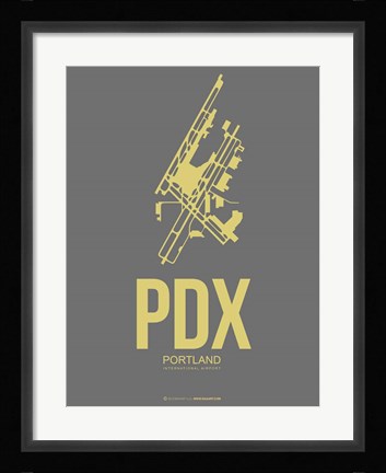 Framed PDX Portland 2 Print