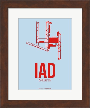 Framed IAD Washington 2 Print