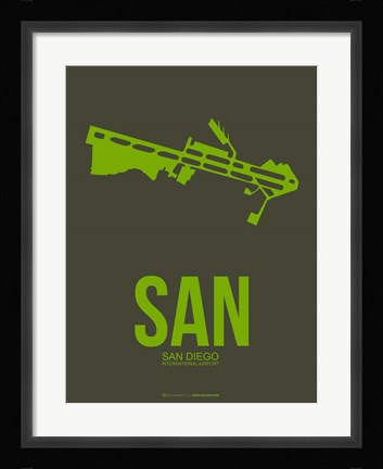 Framed SAN San Diego 2 Print