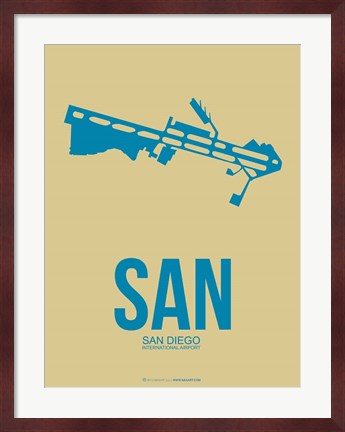 Framed SAN San Diego 3 Print