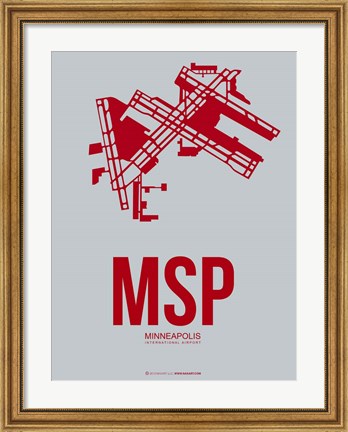 Framed MSP Minneapolis 3 Print