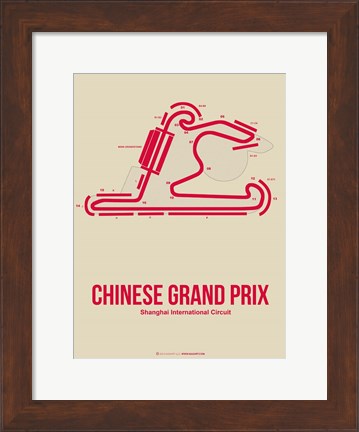Framed Chinese Grand Prix 3 Print