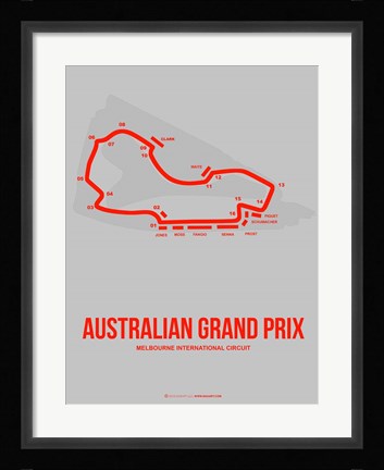 Framed Australian Grand Prix 1 Print