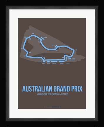 Framed Australian Grand Prix 2 Print