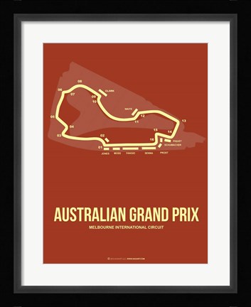 Framed Australian Grand Prix 3 Print