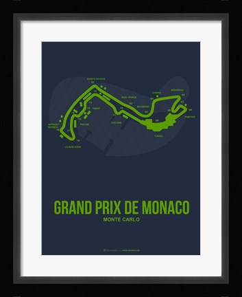 Framed Monaco Grand Prix 2 Print