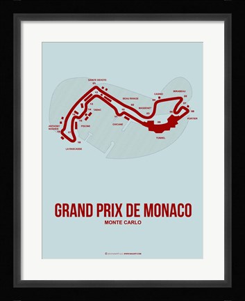 Framed Monaco Grand Prix 3 Print
