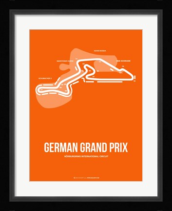 Framed German Grand Prix 3 Print