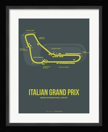 Framed Italian Grand Prix 2 Print