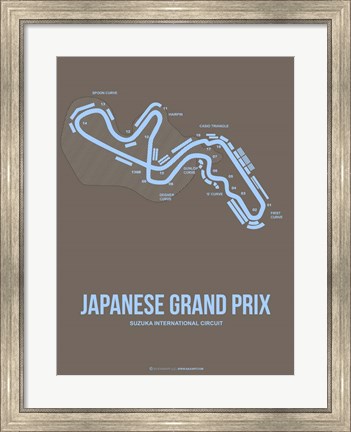 Framed Japanese Grand Prix 1 Print