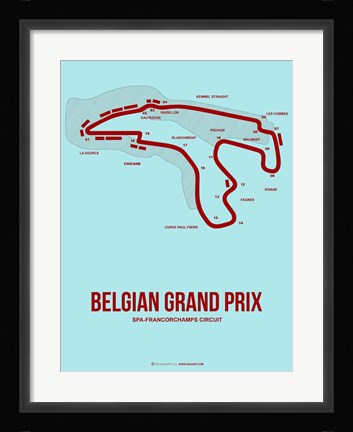 Framed Belgian Grand Prix 3 Print