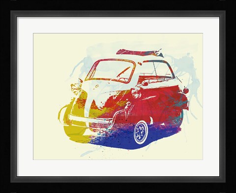 Framed BMW Isetta Print