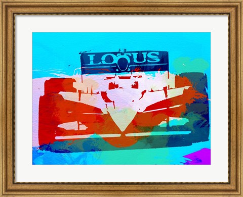 Framed Lotus F1 Racing Print
