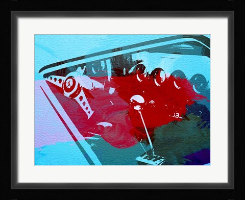 Framed Ferrari Cockpit 2 Print