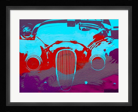 Framed Jaguar Front End Print