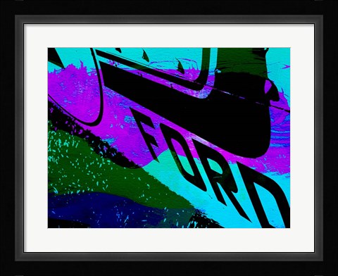 Framed Ford Racing Print