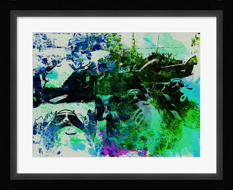 Framed Ferrari Grand Prix Pit Print