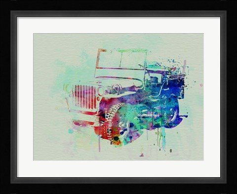 Framed Jeep Willis Print