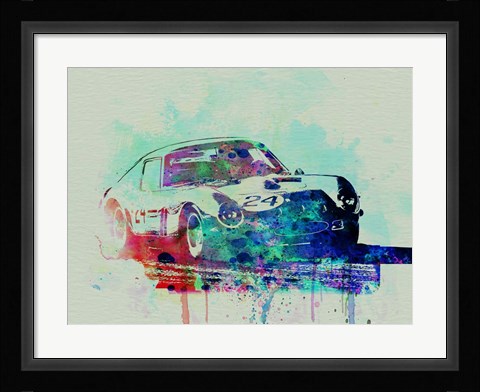 Framed Ferrari 250 GTB Racing Print