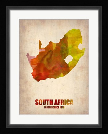 Framed South African Map Print