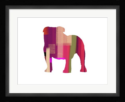Framed Bulldog Print