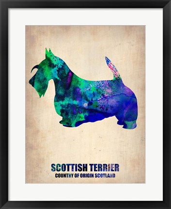 Framed Scottish Terrier 2 Print
